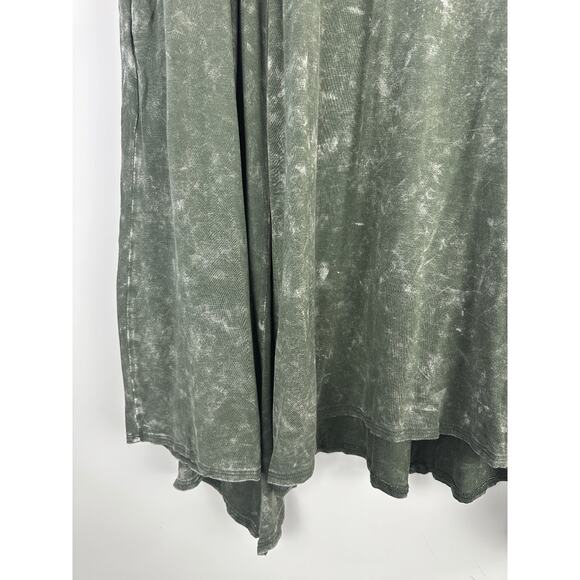 Torrid Handkerchief Mini Skirt Super Soft Washed Olive Plus Size 3 3X Grunge - Picture 5 of 11